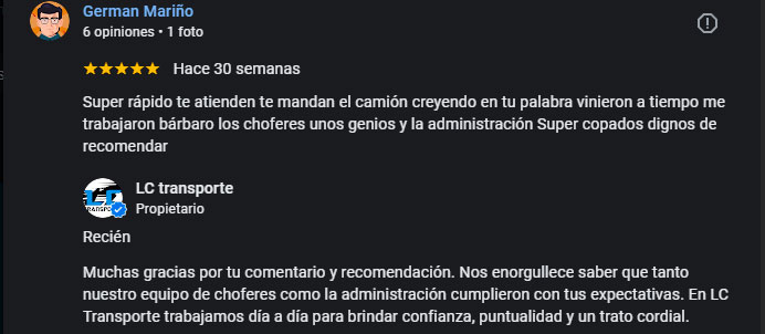 Reseña positiva 1