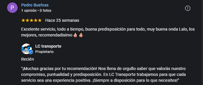 Reseña positiva 2